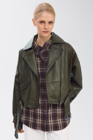 косуха из натуральной кожи - куртки и пуховики