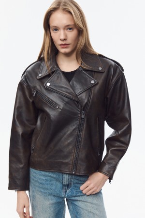 косуха из натуральной кожи - куртки и пуховики