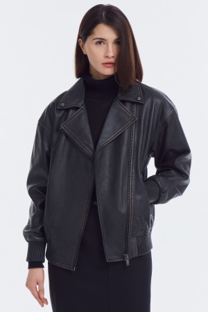 косуха из натуральной кожи - куртки и пуховики