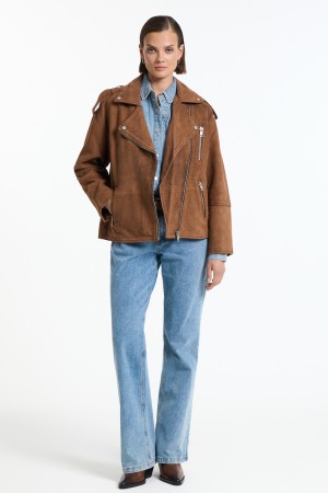 косуха из натуральной кожи - куртки и пуховики