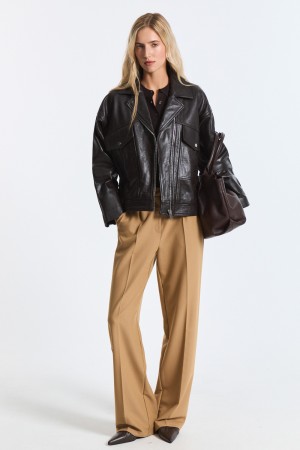 косуха из натуральной кожи - куртки и пуховики