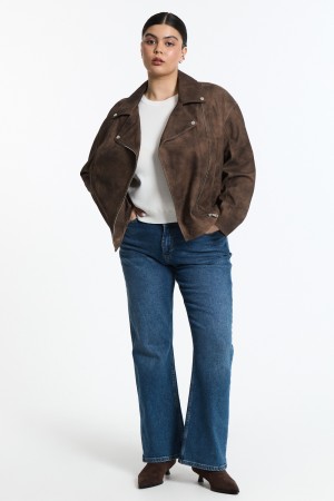 косуха из натуральной замши - женская верхняя одежда кожаная 