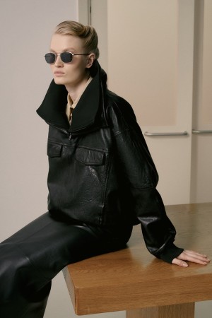 куртка-анорак из натуральной кожи - куртки и пуховики