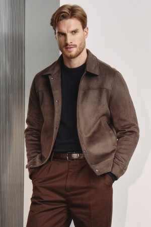 куртка из искусственной замши - мужские куртки и пуховики