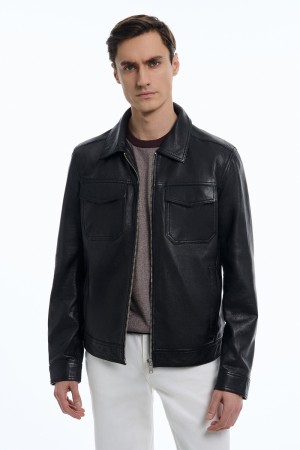 куртка из натуральной кожи - мужские куртки и пуховики