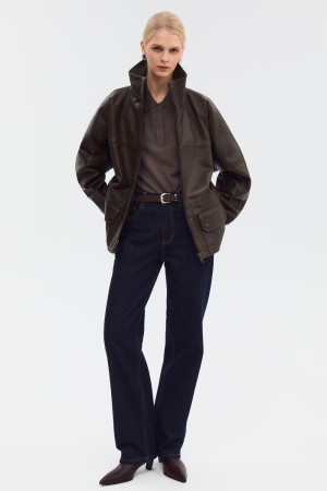 куртка из натуральной кожи фотография