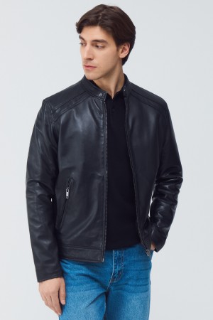 куртка из натуральной кожи - мужские куртки снежная королева 