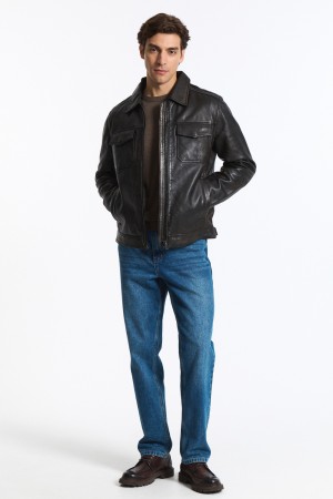 куртка из натуральной кожи фотография