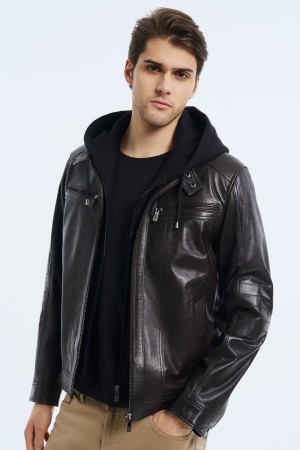 куртка из натуральной кожи фотография