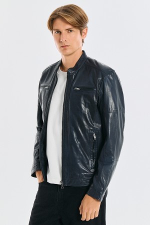 куртка из натуральной кожи - мужские куртки и пуховики