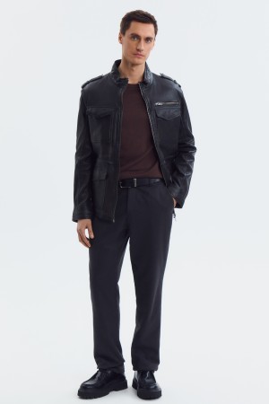 куртка из натуральной кожи - мужские куртки снежная королева 