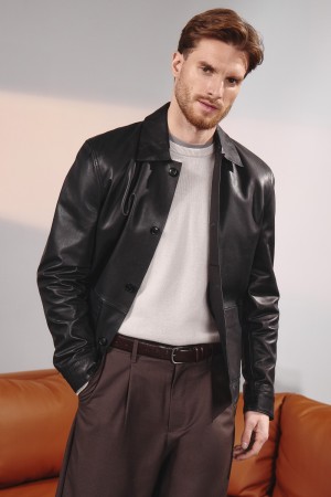 куртка из натуральной кожи - куртки и пуховики