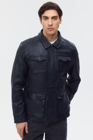 куртка из натуральной кожи - мужские куртки снежная королева 