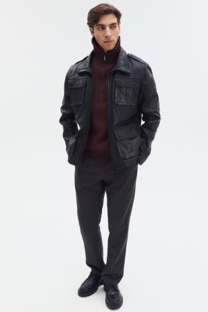 куртка из натуральной кожи - мужские куртки снежная королева 