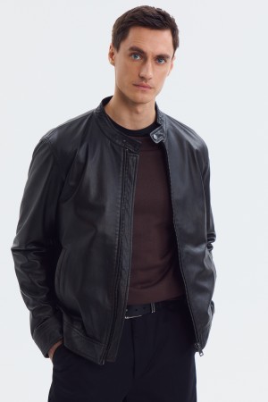 куртка из натуральной кожи - мужские куртки снежная королева 