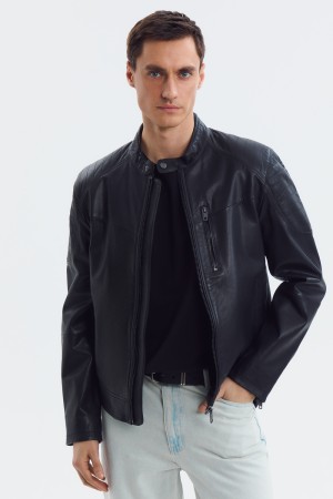 куртка из натуральной кожи - мужские куртки и пуховики снежная королева 