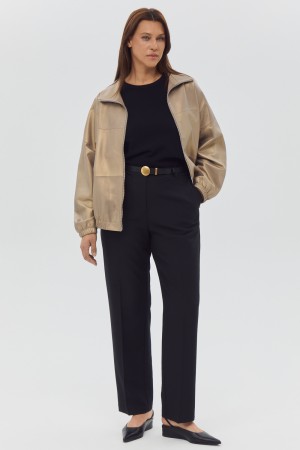 куртка из натуральной кожи - женские куртки снежная королева 