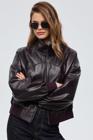 куртка из натуральной кожи - женские куртки снежная королева 