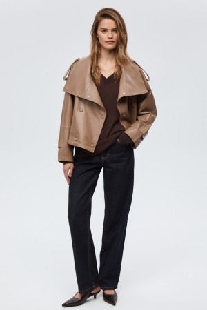 куртка из натуральной кожи - женские куртки снежная королева 