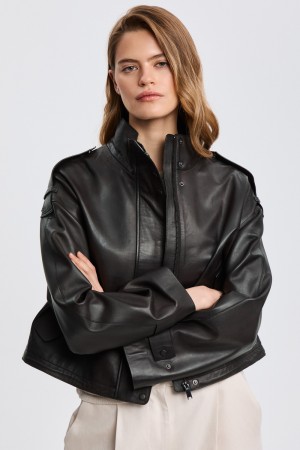 куртка из натуральной кожи - женские куртки снежная королева 