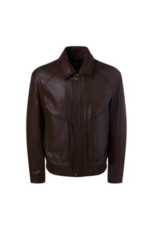 куртка из натуральной кожи - мужские куртки и пуховики эластичные по распродаже