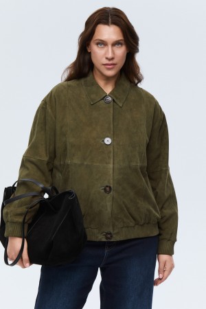 куртка из натуральной замши фотография