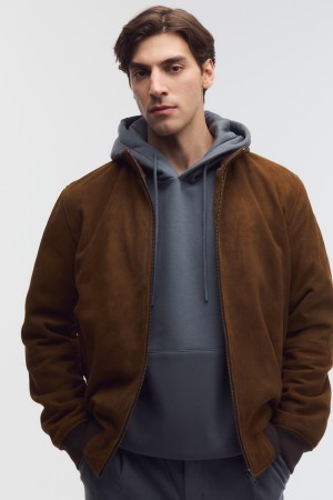 куртка из натуральной замши - куртки и пуховики