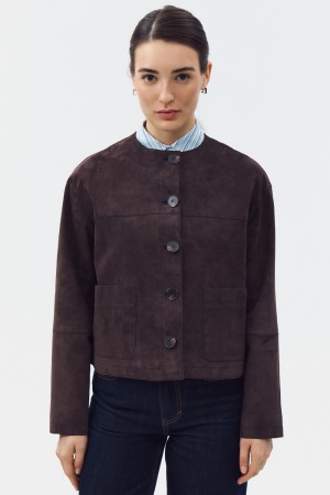 куртка из натуральной замши фотография