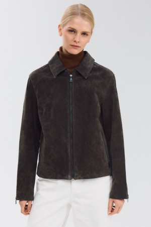 куртка из натуральной замши фотография