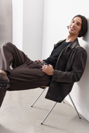 куртка из натуральной замши - мужские куртки и пуховики