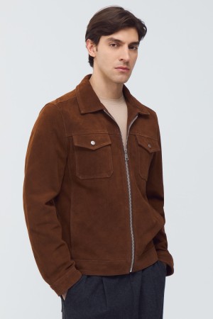 куртка из натуральной замши - мужские куртки и пуховики снежная королева 