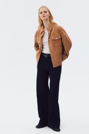 куртка из натуральной замши - женские куртки снежная королева 