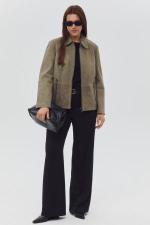 куртка из натуральной замши - женские куртки снежная королева 