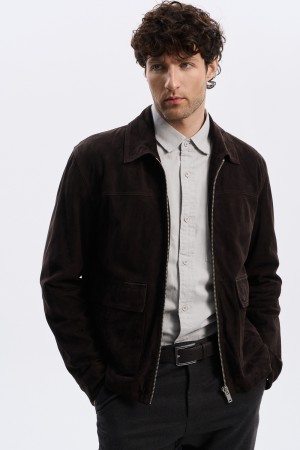 куртка из натуральной замши фотография