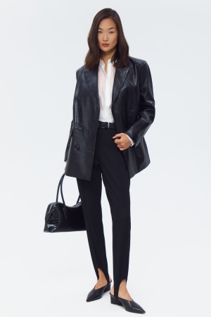 куртка-пиджак из натуральной кожи - женские куртки снежная королева 