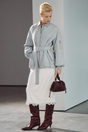 куртка с поясом - женские куртки и пуховики эластановые 