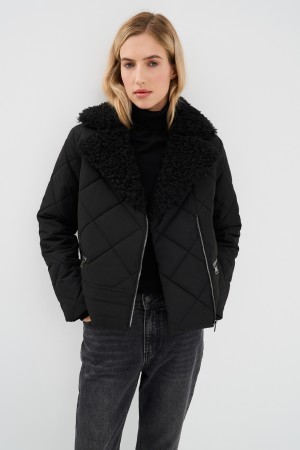 куртка с воротником букле - верхняя одежда