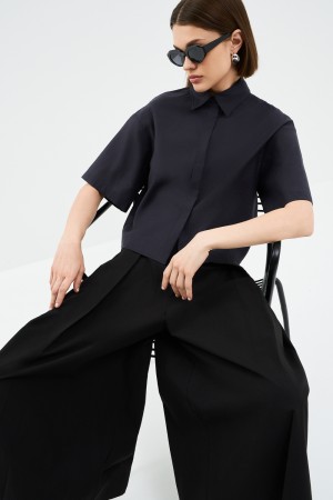 кюлоты из хлопка - женские брюки снежная королева 