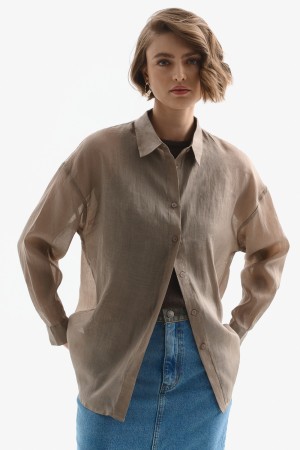 льняная рубашка - женские рубашки снежная королева 