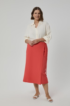 льняная юбка - женская одежда, обувь и аксессуары с запахом 