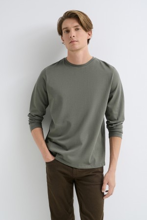 лонгслив из хлопка - мужская одежда, обувь и аксессуары тонкая 