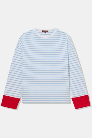 лонгслив в полоску - женские футболки и поло разноцветные 