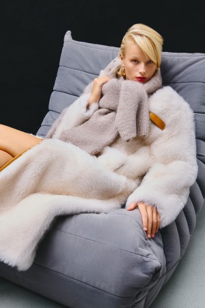 пальто из овчины фотография