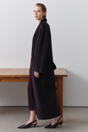 пальто с поясом фотография