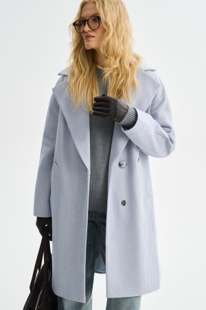 пальто с поясом фотография