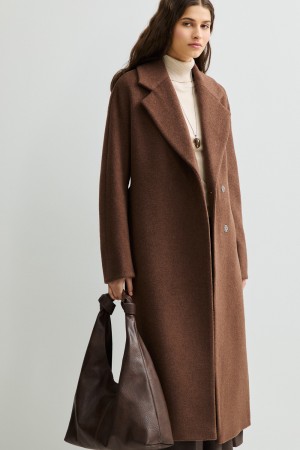 пальто с поясом фотография