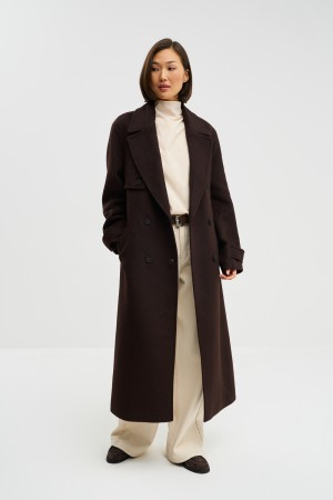 пальто с поясом - женская одежда, обувь и аксессуары прямая 