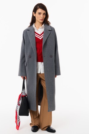 пальто с поясом - верхняя одежда по распродаже