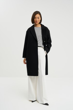 пальто свободного силуэта - верхняя одежда из спандекса 