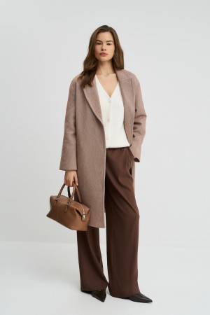 пальто в клетку фотография